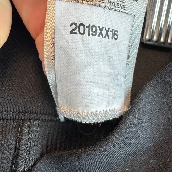 The Row Black Relma Stretch-Scuba Skinny Leggings Ankle Crop Pant Size Large - Picture 13 of 16